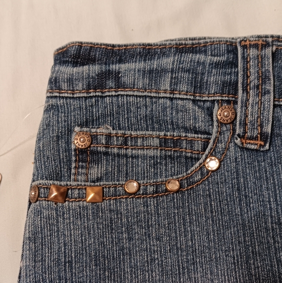 Custum Y2K Jeans D fur skirt - Picture 7 of 9